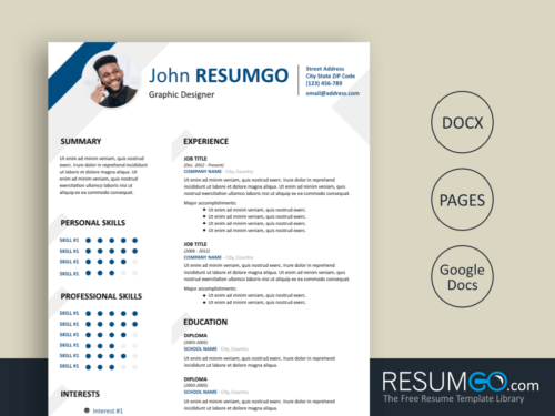 HESIOD - Professional Resume Template | ResumGO