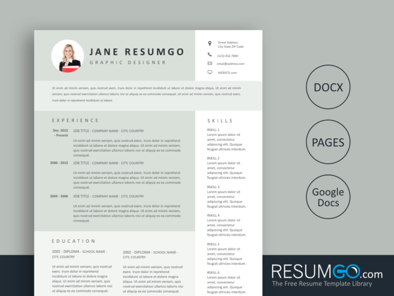 MELITA - Free Light Green Resume Template - ResumGO