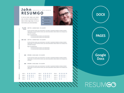 MNEME – Modern & Dynamic Resume Template | ResumGO
