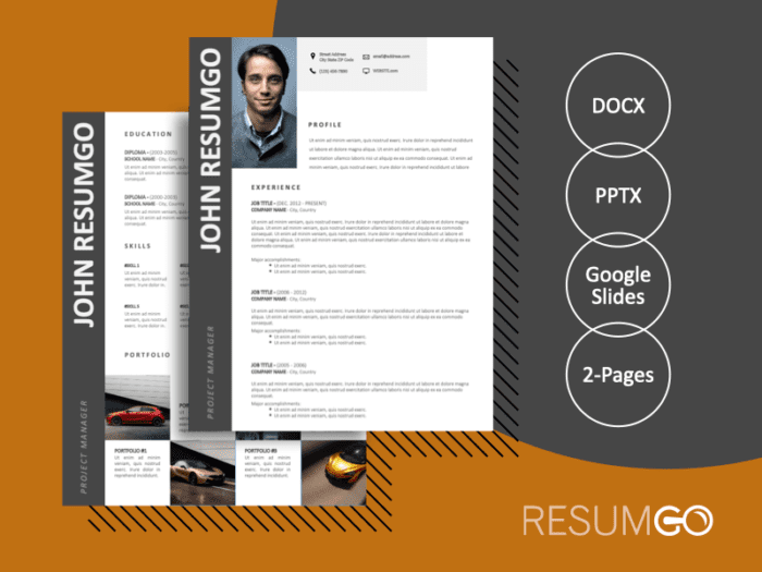 AZARIAH - Free 2-Page CV Template with Gray Left Sidebar - ResumGO