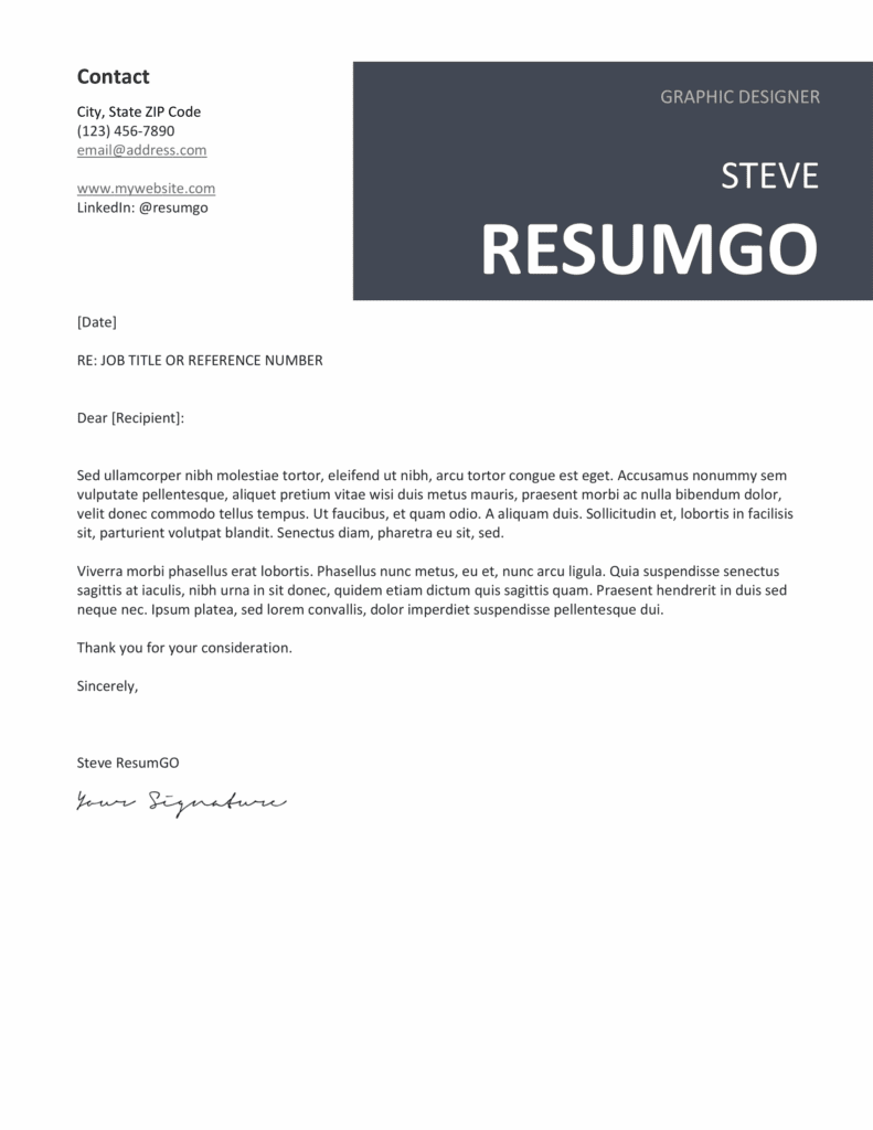 Matching gray Peckham cover letter template with modern banner style, editable in Word & Google Docs.