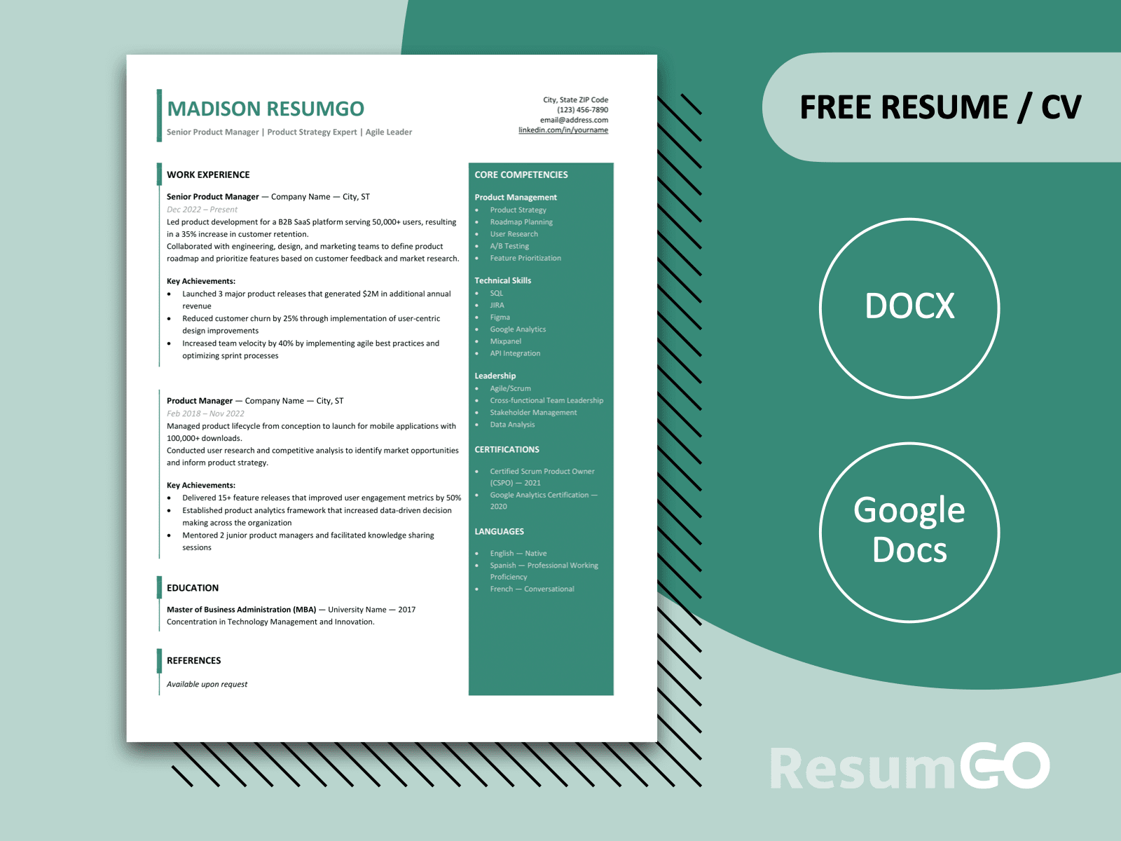 Latest Resume Templates Simple Modern Creative Designs
